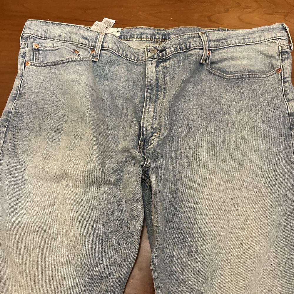 Levi's 502 Jeans Flex Stretch Men's Size 46x30 Light Blue Wash
